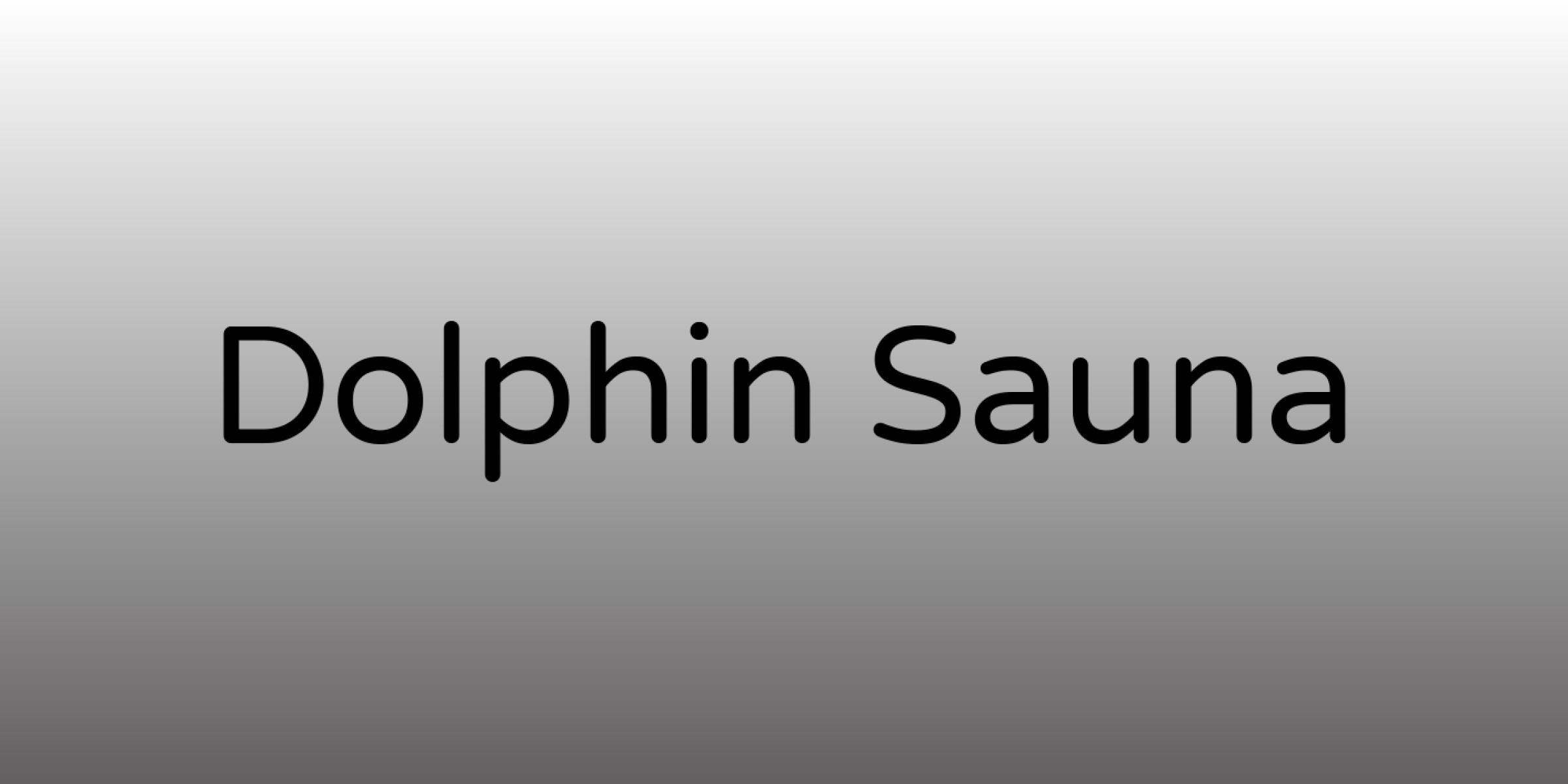 Dolphin Sauna